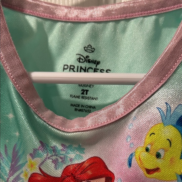 Disney Princess Ariel Night Dress in Aqua and Pink - Picture 2 of 7